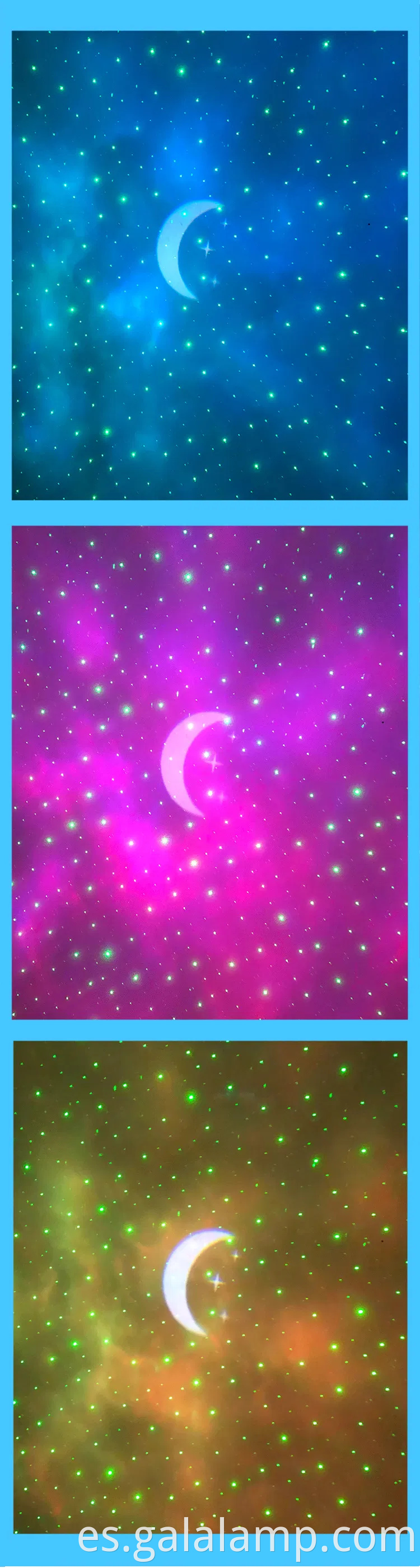 Venta caliente nueva luz de proyección LED USB Smart Bt Small Night Light Sleeping Starlight